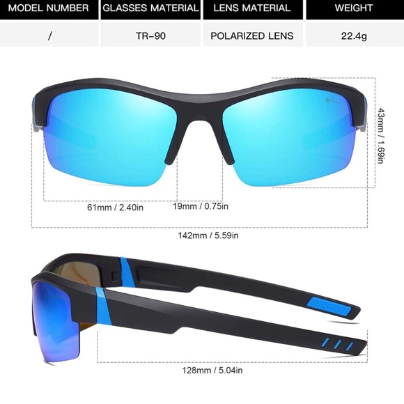 Polarized Sports Sunglasses - Picture 3 of 7